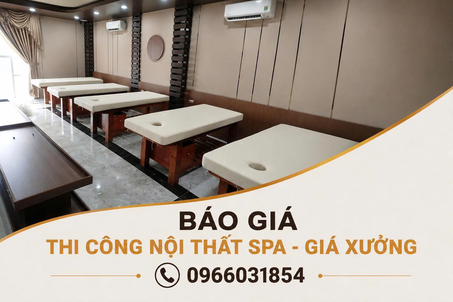 thi công nội thất spa mới giá xưởng tại HCM